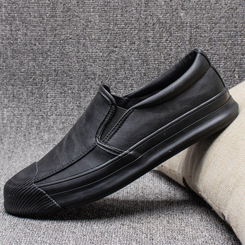 Men’s Casual Leather Rubber Shoes – Comfortable Everyday Slip-Resistant Footwear for Work & Leisure LONDYN UPBRINGING
