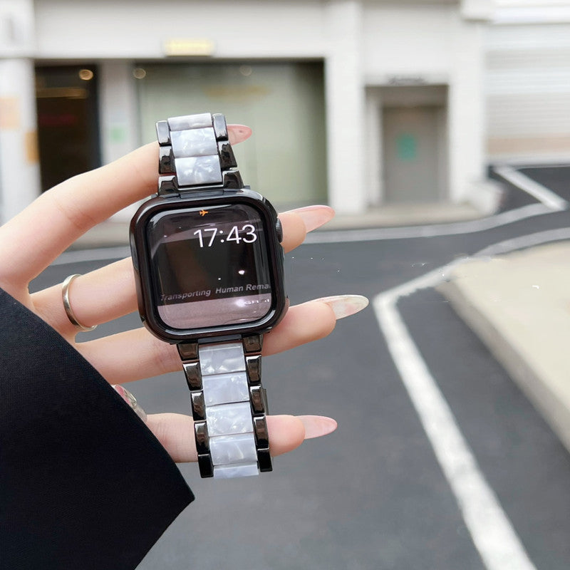 Textured Metal & Resin Strap – Stylish Replacement Band for iWatch, Men & Women LONDYN UPBRINGING