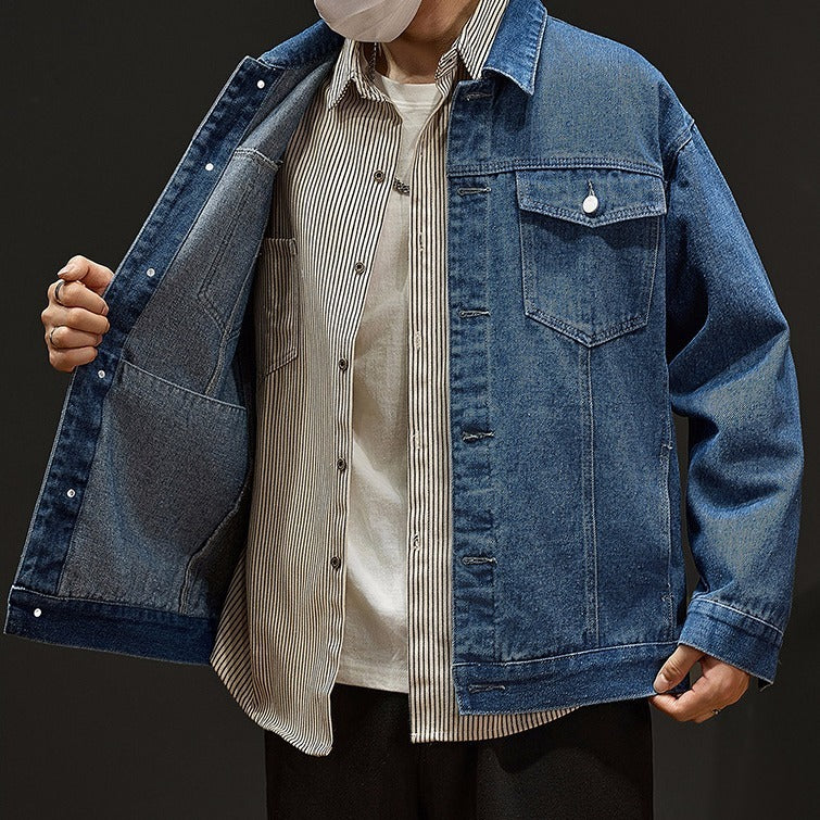 Men’s Denim Jacket – Casual Coat for Everyday Streetwear & Stylish Comfort LONDYN UPBRINGING