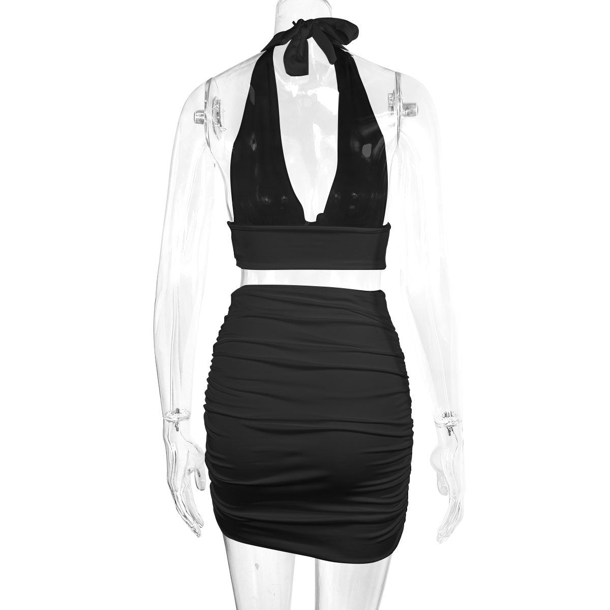 Sexy Suspender Satin Dress for Women | Elegant Slim Strap Backless Lace-Up A-Line LONDYN UPBRINGING