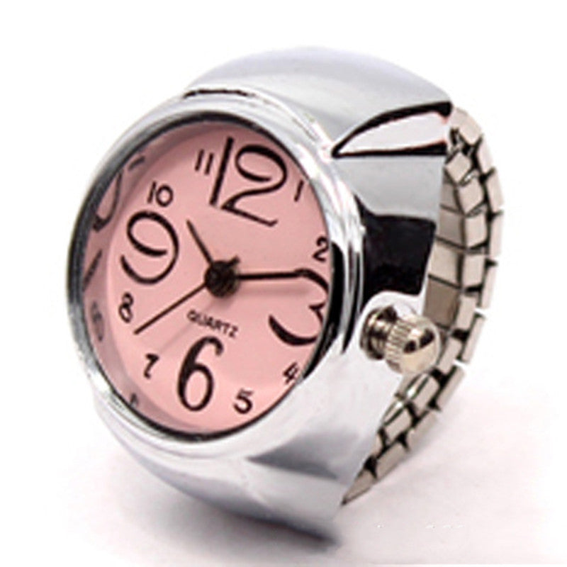 Personalized Ring Watch – Korean Fashion Alloy Silver Couple Watch for Men & Women LONDYN UPBRINGING