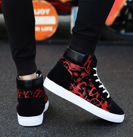 Men’s Spring High-Top Shoes – Korean Edition Fashion Sneakers for Trendy Street Style LONDYN UPBRINGING