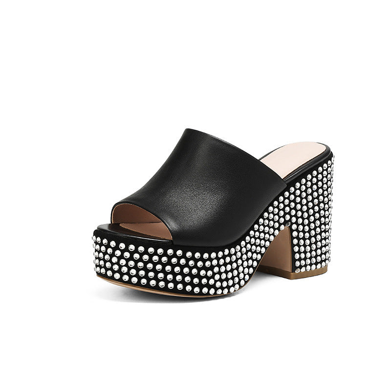 Women's Platform Sandals: High Heel Chunky Block Heels LONDYN UPBRINGING
