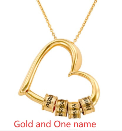 Personalized Heart Name Necklace | Custom Gold/Silver Jewelry Gift for Mom LONDYN UPBRINGING