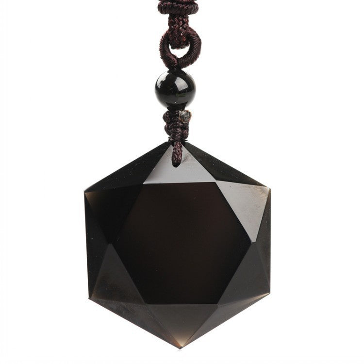 Obsidian Six-Pointed Star Pendant Necklace | Men's & Women's Sweater Chain Jewelry LONDYN UPBRINGING