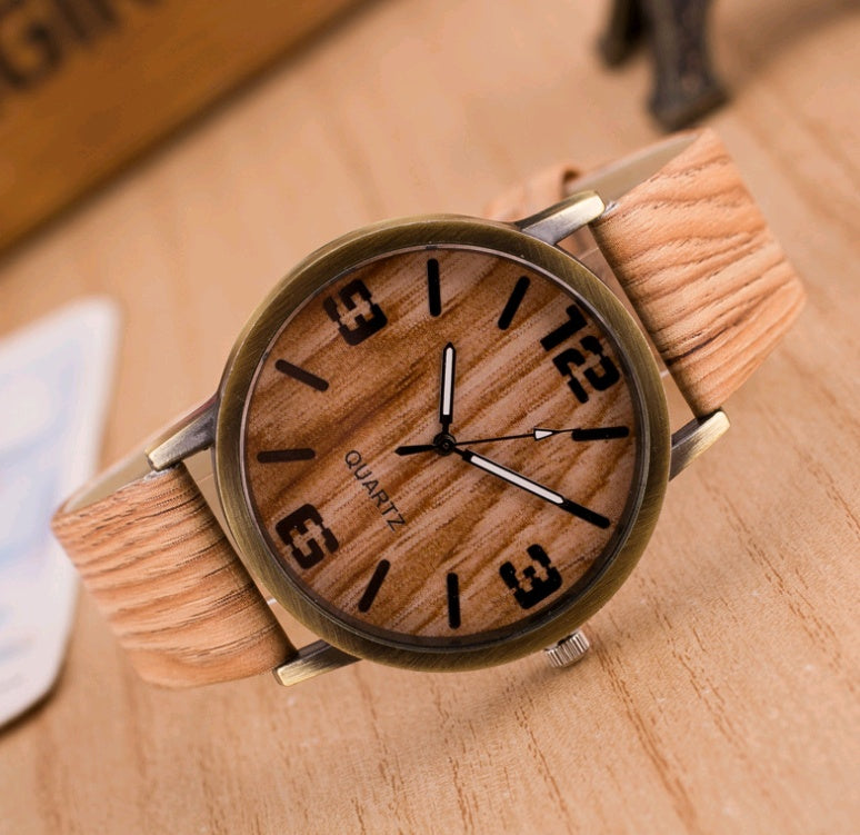 Fashion Wood Grain Watch – Stylish Natural Wooden Wristwatch for Men & Women LONDYN UPBRINGING
