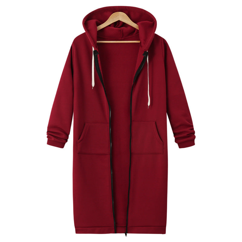 Women's Hooded Fleece Lined Long Cardigan Sweater Coat: Warm Winter Jacket LONDYN UPBRINGING