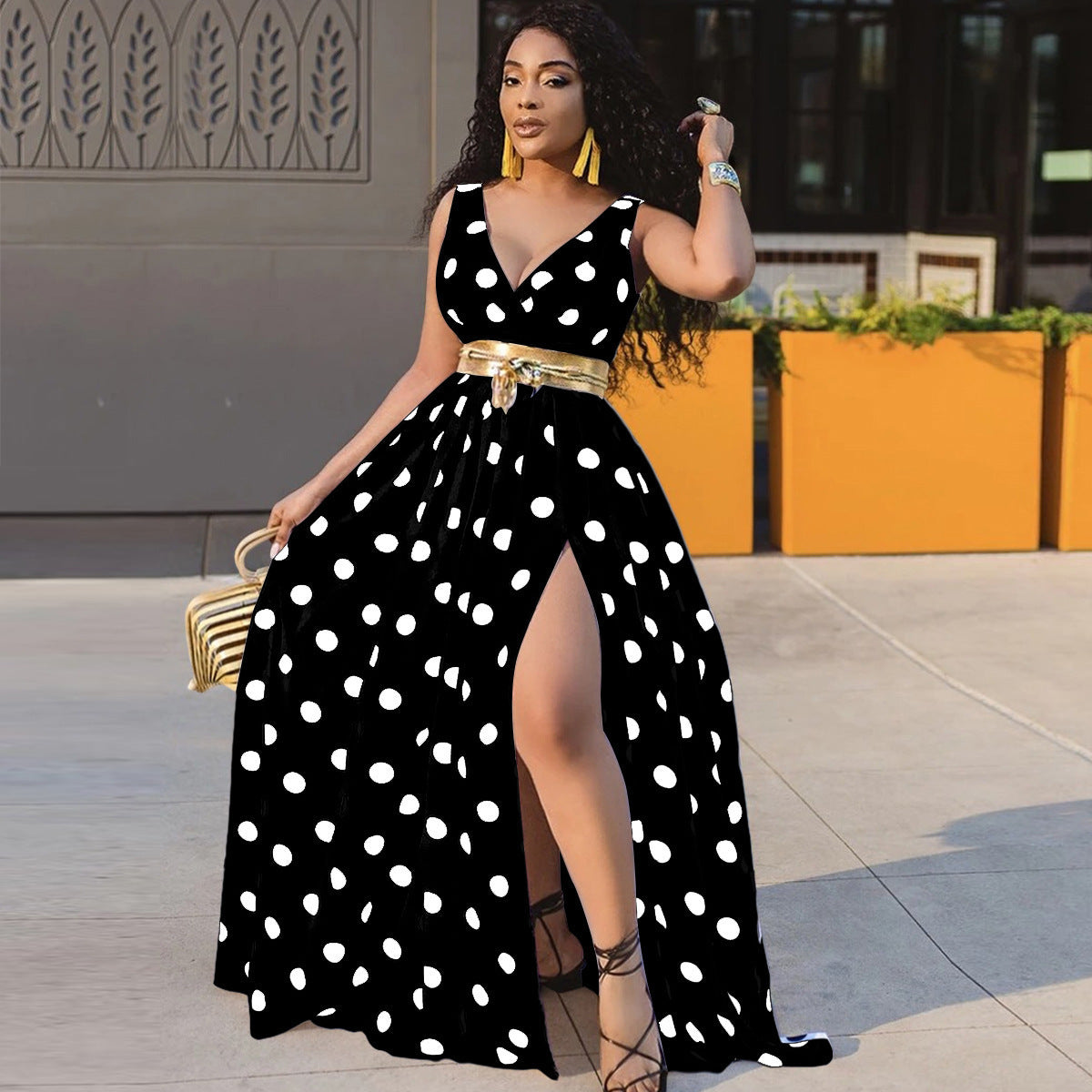 Women's Plus Size Club & Party Dresses: Sexy Belted Style LONDYN UPBRINGING