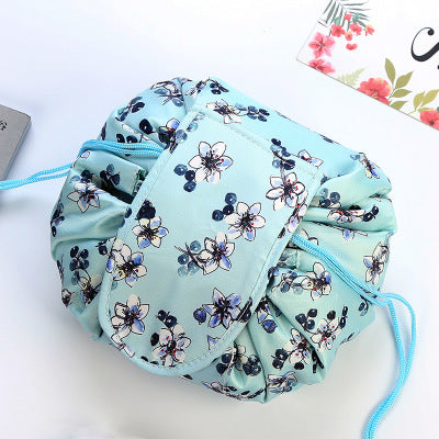 Animal Print Drawstring Cosmetic Bag – Large Capacity Lazy Makeup Storage Organizer for Travel LONDYN UPBRINGING