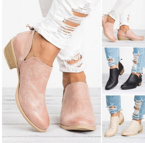 Autumn Retro High Heel Ankle Boots for Women LONDYN UPBRINGING