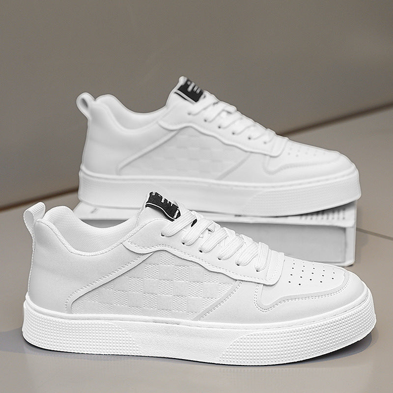 Men's Plaid Casual Sneakers | Breathable Lace-up Flats LONDYN UPBRINGING