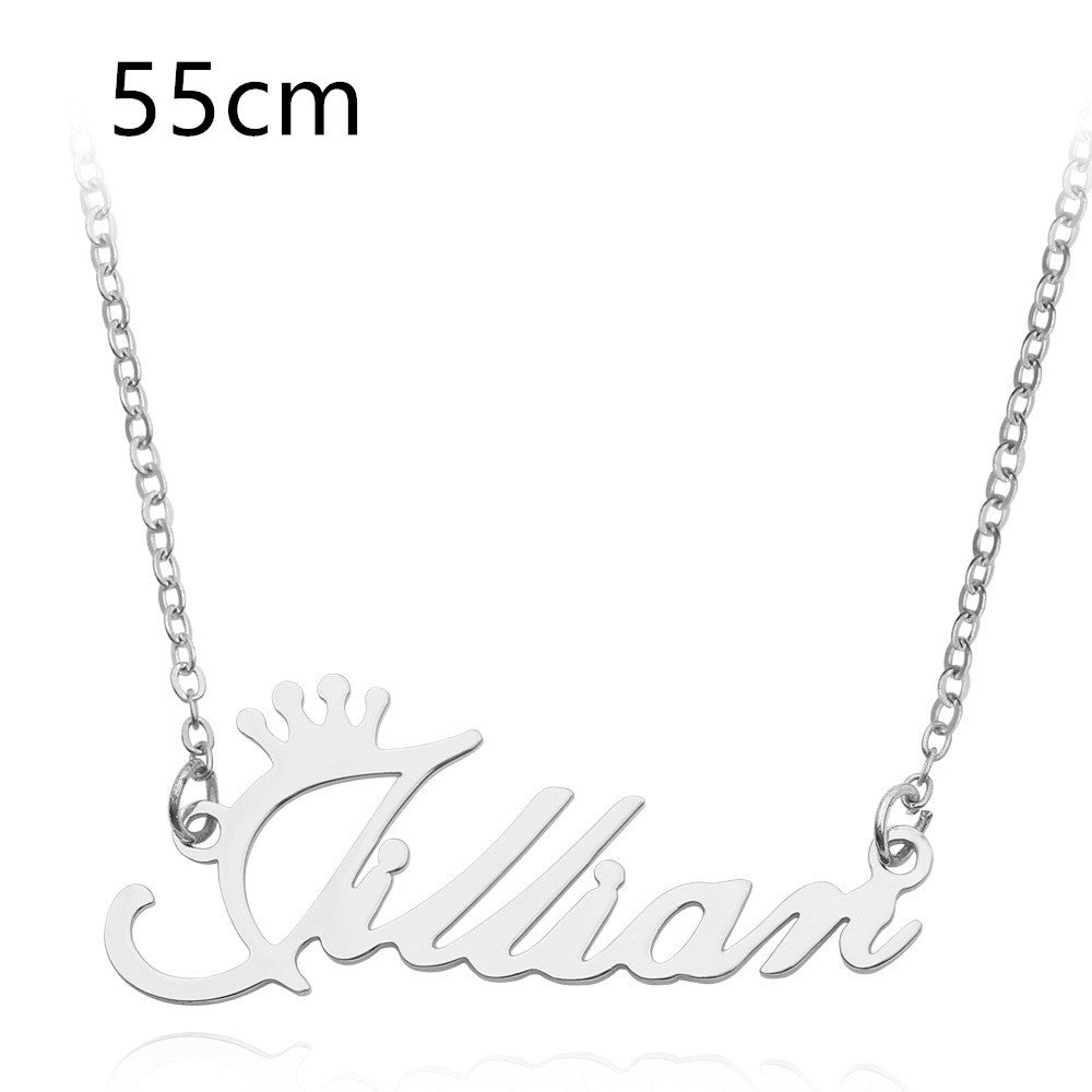 Custom Name Necklace | Personalized Alloy Metal Pendant with Fascinating Font LONDYN UPBRINGING