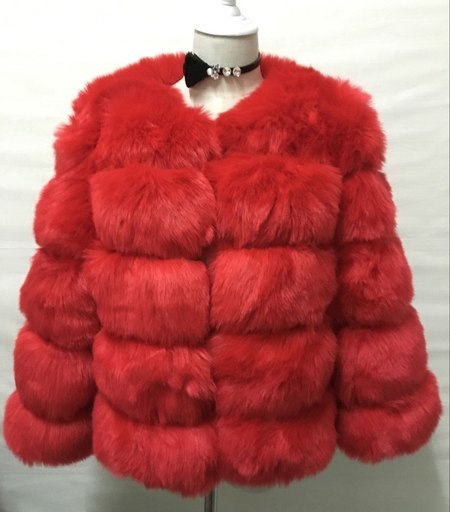 Women's Elegant Faux Mink Fur Coat S-3XL - Thick Warm Winter Outerwear LONDYN UPBRINGING