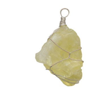 Natural Stone Pendant Necklace | Raw Irregular Crystal Rough Jewelry for Women LONDYN UPBRINGING