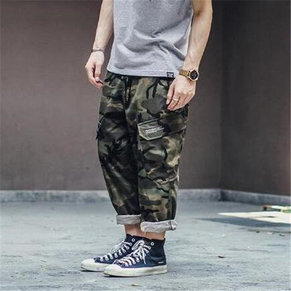 Men’s Camo Streetwear Pants – Slim Fit Jogger Harem Trousers for Casual Style LONDYN UPBRINGING