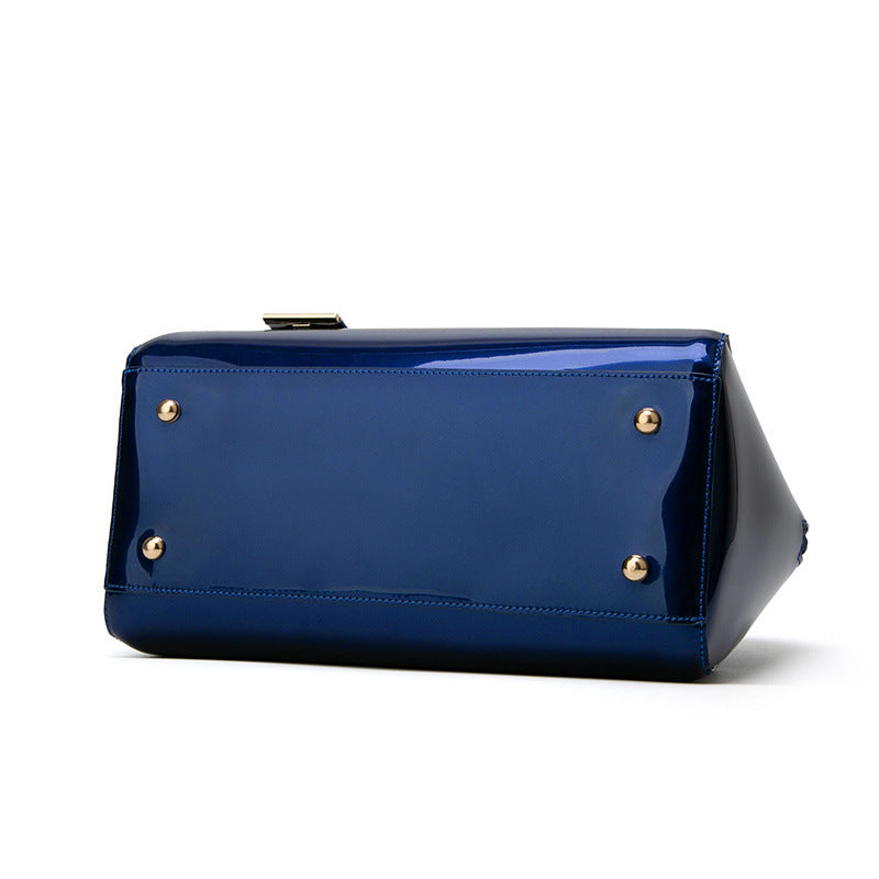 Shiny Patent Leather Handbag for Women – Fashion One-Shoulder & Crossbody Bag LONDYN UPBRINGING