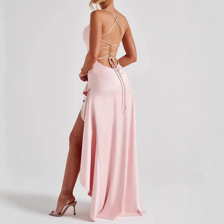 Grace Backless Ruffle Maxi Dress | Summer Evening & Party Elegance LONDYN UPBRINGING