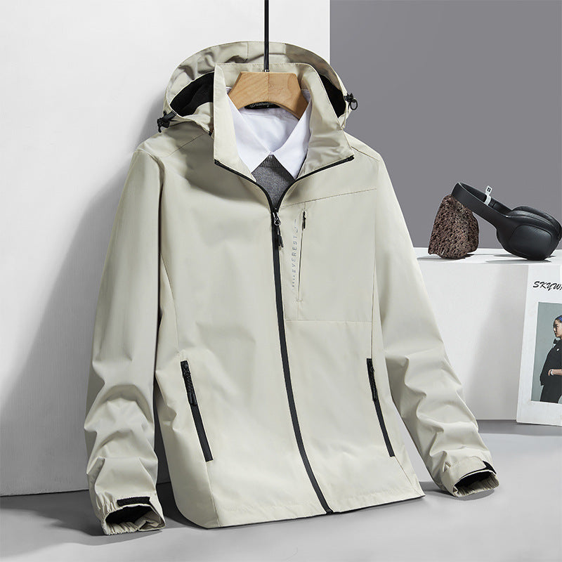 Unisex Lightweight Windbreaker Jacket - Single Layer, Waterproof Hiking & Outdoor Coat for Men & Women LONDYN UPBRINGING