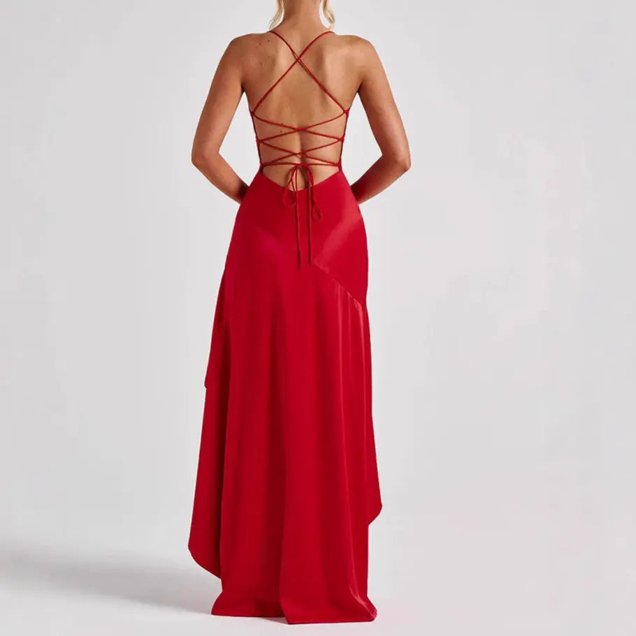 Grace Backless Ruffle Maxi Dress | Summer Evening & Party Elegance LONDYN UPBRINGING