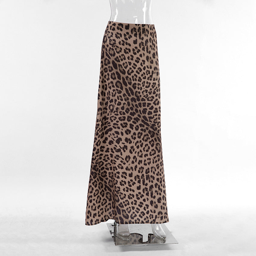 Women's Trendy Leopard Print Skirt: Fashion Mermaid Skirt Style LONDYN UPBRINGING