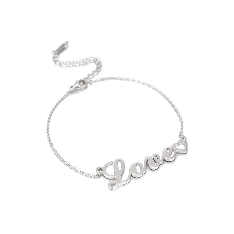 Personalized Name Bracelet: Custom Engraved Stainless Steel DIY Jewelry LONDYN UPBRINGING