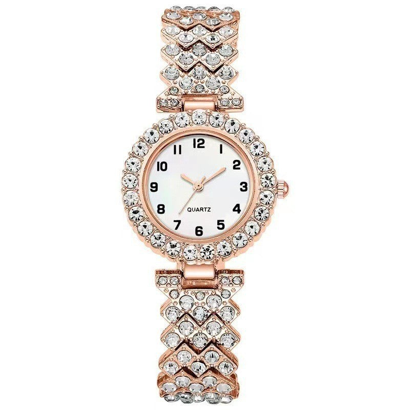 2PCS Luxury Women Watch Set – Silver Strap Quartz Wristwatch with Alloy Bracelet, Perfect Jewelry Gift LONDYN UPBRINGING