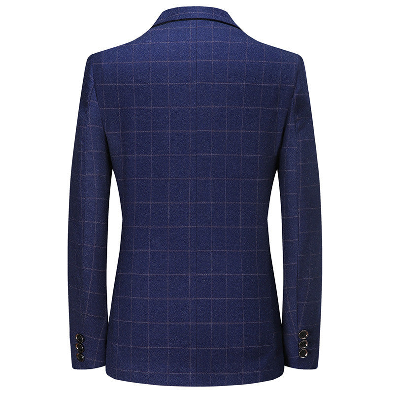 Men’s Plaid Leisure Suit – Stylish Coat & Pants Set for Modern Fashion and Comfort LONDYN UPBRINGING