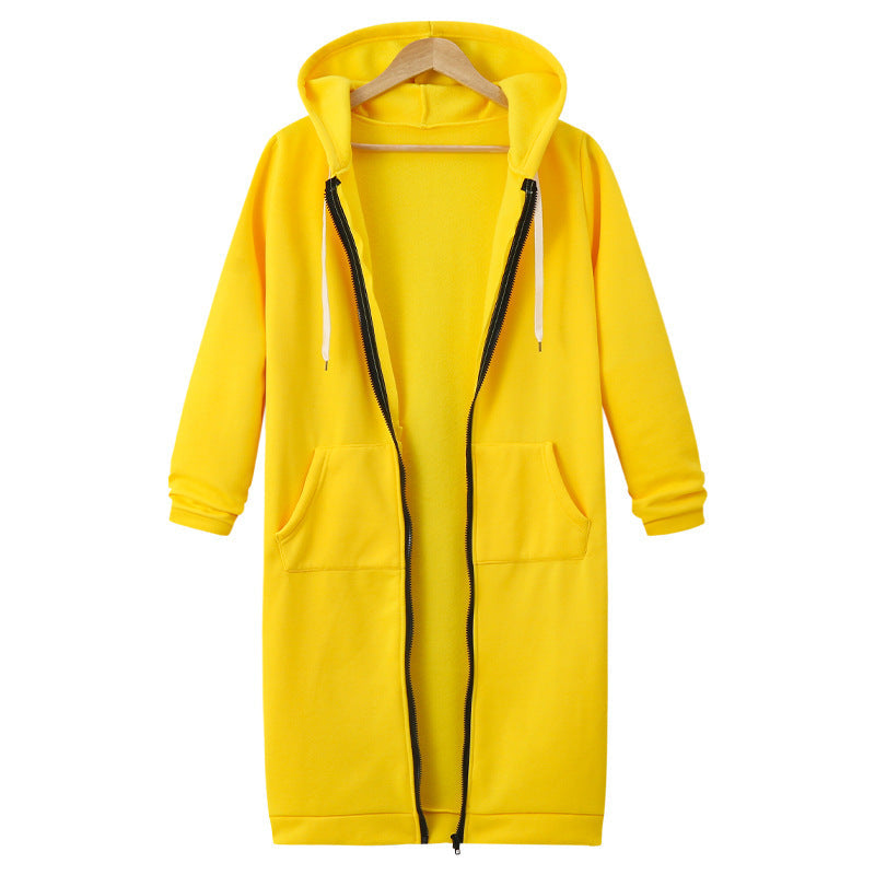 Women's Hooded Fleece Lined Long Cardigan Sweater Coat: Warm Winter Jacket LONDYN UPBRINGING