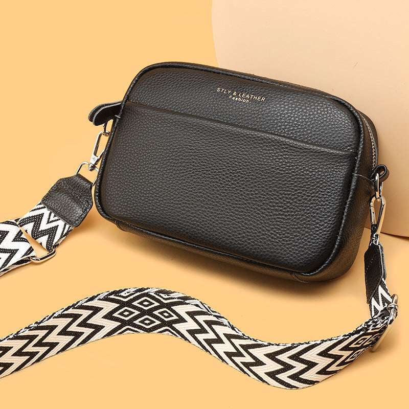 Women’s Fashion Crossbody Shoulder Bag – Cute Small Square Handbag with Rhombus Embroidery & Wide Strap LONDYN UPBRINGING