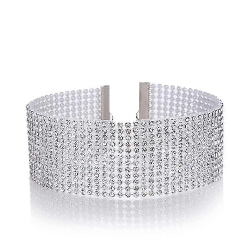 Elegant Rhinestone Choker for Women | Clear Crystal Wedding & Prom Necklace LONDYN UPBRINGING