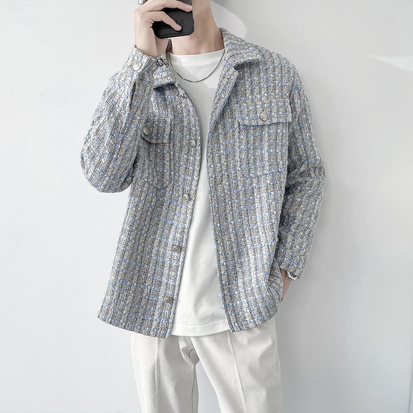 Men’s Small Fragrance Jacket – Loose Casual Coat for Modern & Effortless Style LONDYN UPBRINGING