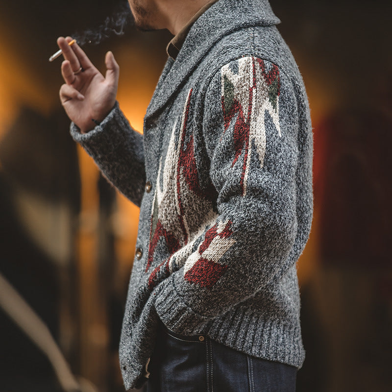 Men’s Thick Sweater Jacket – Warm Lapel Outerwear for Stylish & Comfortable Cold-Weather Fashion LONDYN UPBRINGING