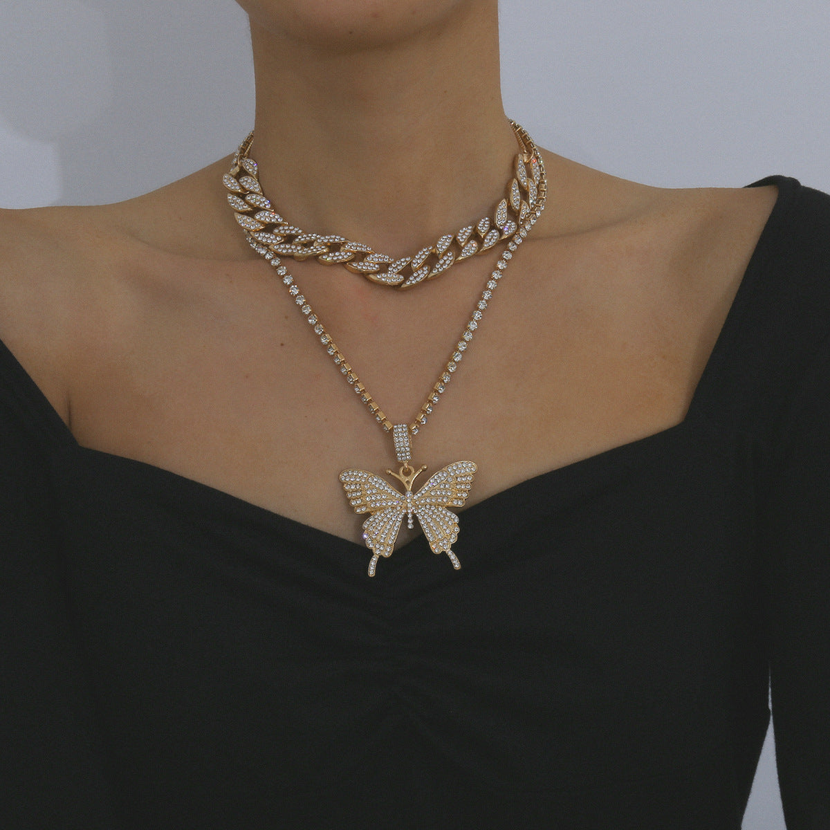 Diamond Butterfly Necklace for Women | Fine Gold & Silver Butterfly Pendant Jewelry LONDYN UPBRINGING
