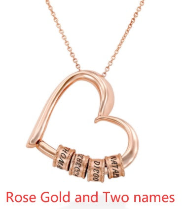 Personalized Heart Name Necklace | Custom Gold/Silver Jewelry Gift for Mom LONDYN UPBRINGING