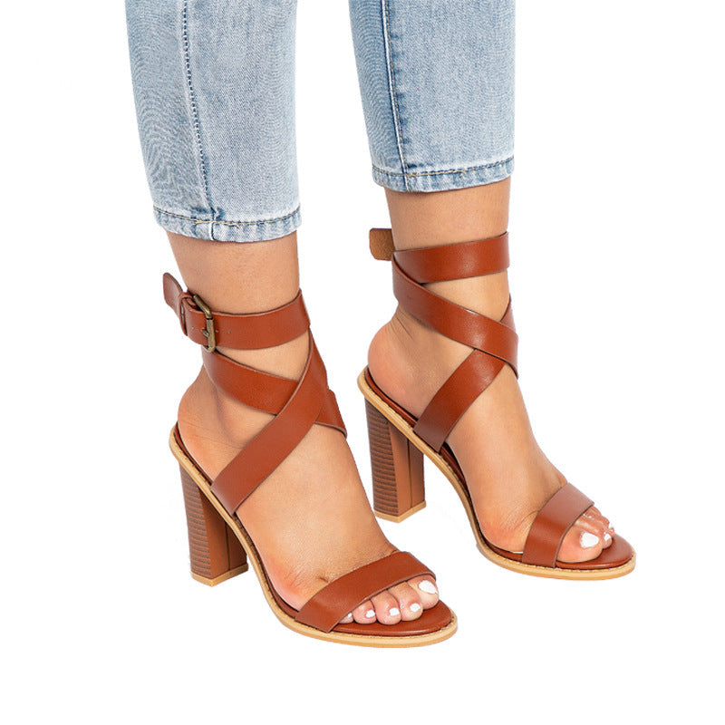 Plus-Size Chunky Heel Sandals | Women's Casual & Wide-Fit Sandals LONDYN UPBRINGING
