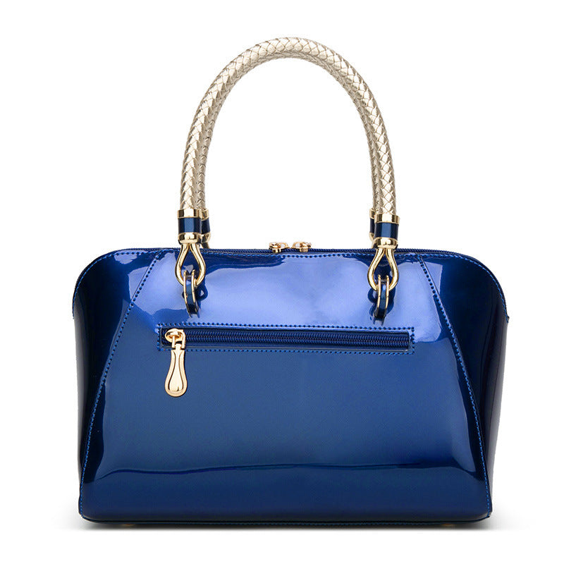Shiny Patent Leather Handbag for Women – Fashion One-Shoulder & Crossbody Bag LONDYN UPBRINGING