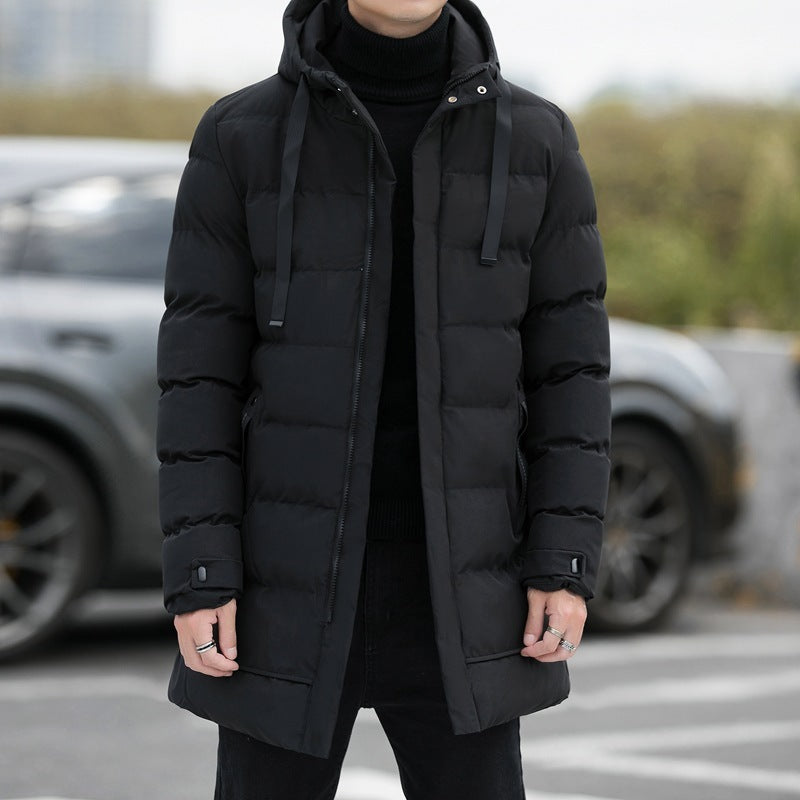 Men’s Long Hooded Winter Jacket – Warm Windproof Coat for Outdoor Fashion & Cold Weather Wear LONDYN UPBRINGING