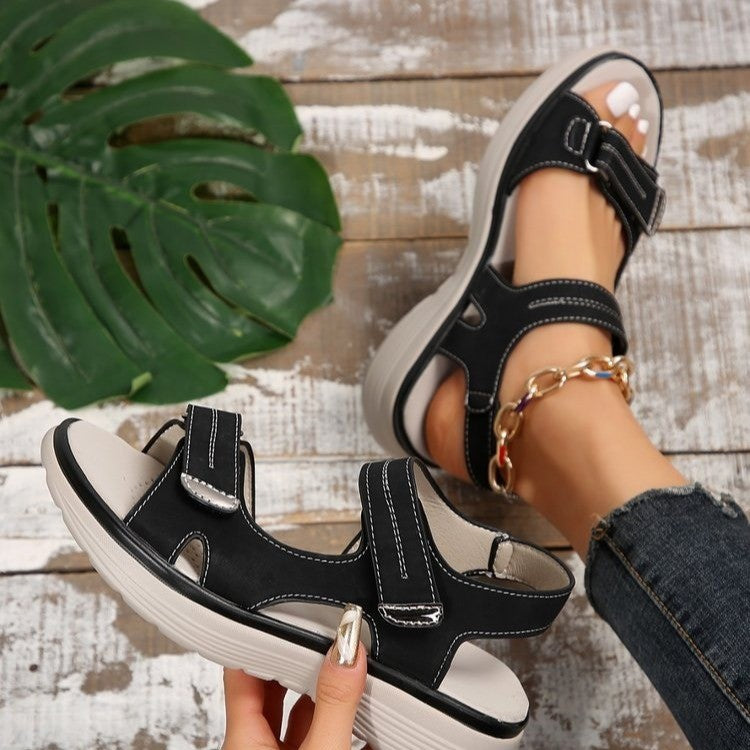 Women's Casual Velcro Sandals | Comfortable Summer Sporty Beach Shoes LONDYN UPBRINGING
