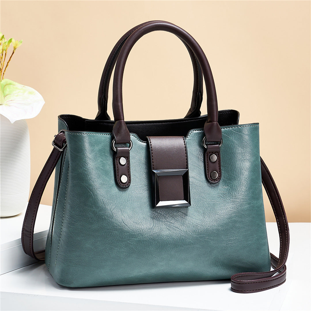 Women’s Shoulder Bag with Big Buckle – Stylish Work, Office & Daily Crossbody Handbag LONDYN UPBRINGING