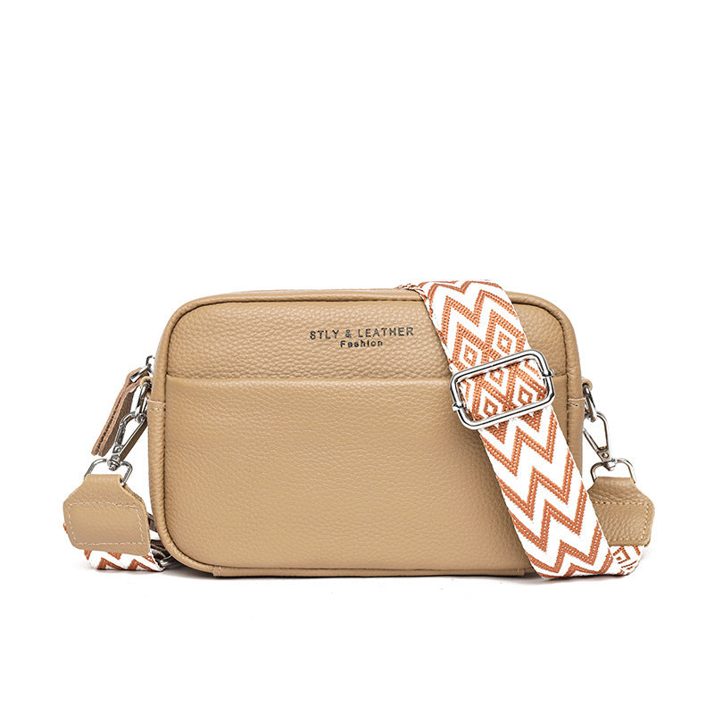 Women’s Fashion Crossbody Shoulder Bag – Cute Small Square Handbag with Rhombus Embroidery & Wide Strap LONDYN UPBRINGING