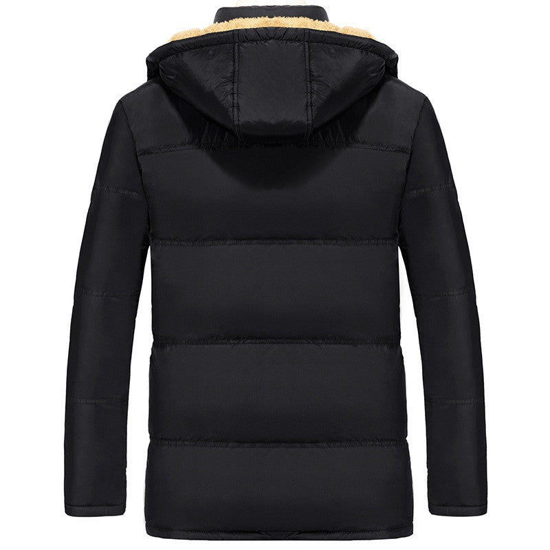 Men’s Plus Velvet Padded Jacket – Warm Winter Coat for Outdoor Comfort & Casual Style LONDYN UPBRINGING