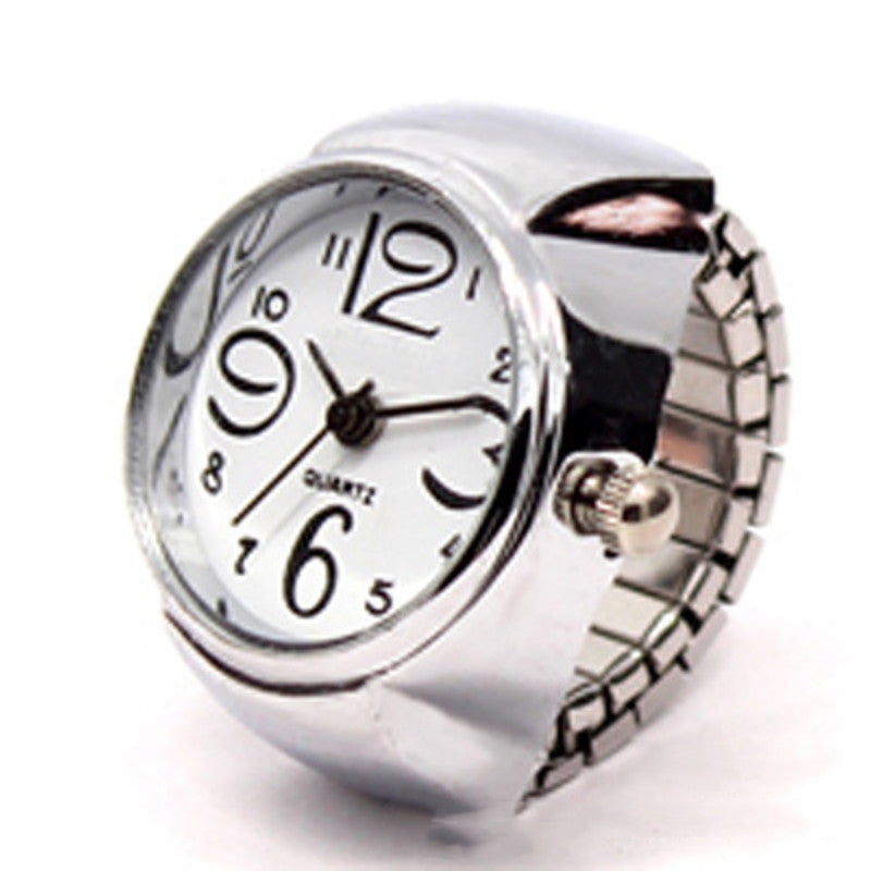 Personalized Ring Watch – Korean Fashion Alloy Silver Couple Watch for Men & Women LONDYN UPBRINGING