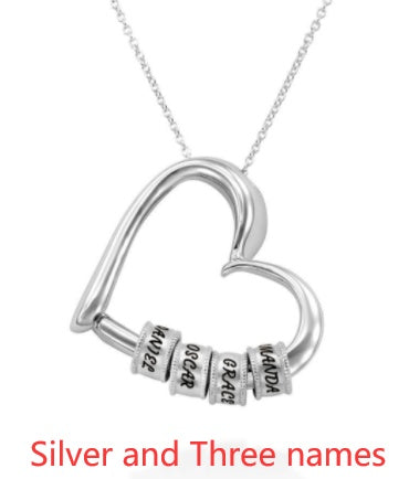 Personalized Heart Name Necklace | Custom Gold/Silver Jewelry Gift for Mom LONDYN UPBRINGING