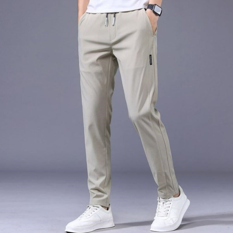 Men’s Korean Style Sweatpants – Thin Loose Straight Drawstring Casual Trousers LONDYN UPBRINGING
