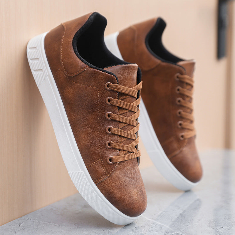 Men’s Lace-Up Flat Shoes – Fashionable Casual Sneakers for Everyday Comfort LONDYN UPBRINGING
