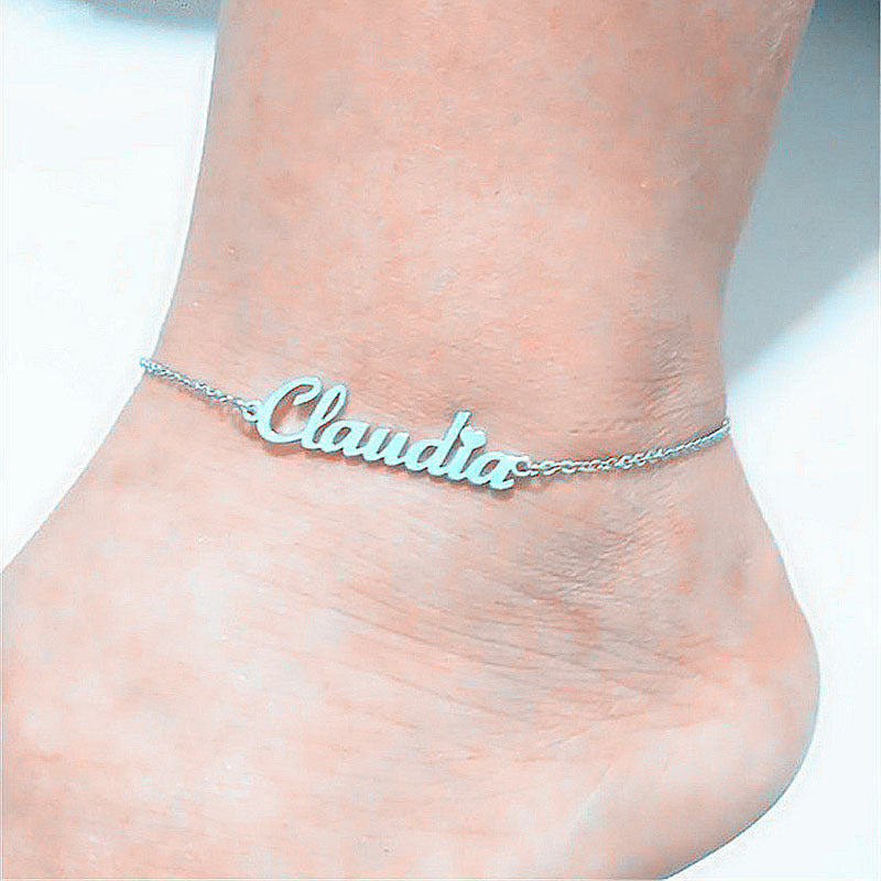 Personalized Letter Chain Set: Necklace & Anklet (Custom A-Z Initial LONDYN UPBRINGING