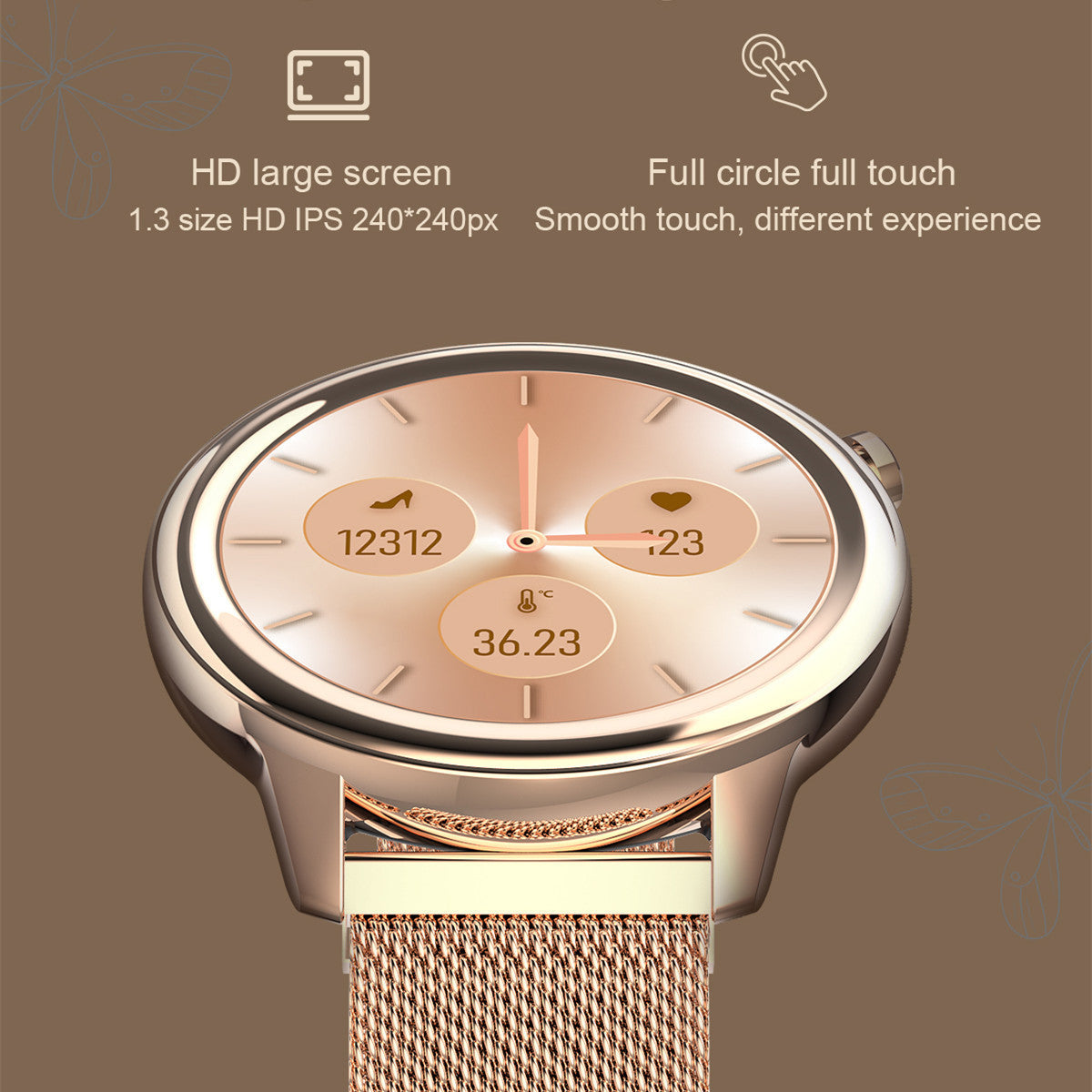 Fashion Smart Watch – Waterproof Multifunction Fitness Tracker for Men & Women with Heart Rate & Blood Pressure Monitor LONDYN UPBRINGING