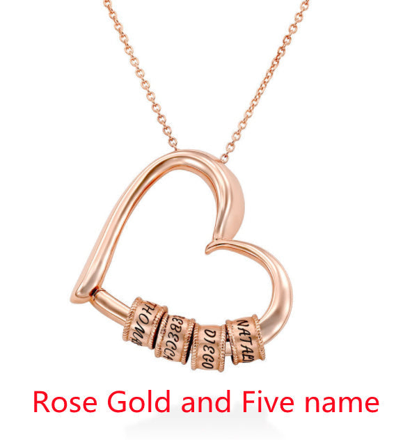 Personalized Heart Name Necklace | Custom Gold/Silver Jewelry Gift for Mom LONDYN UPBRINGING