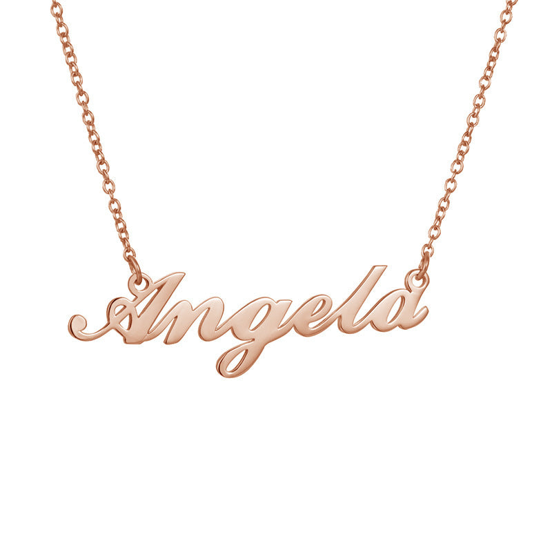 Custom Name Necklace | Personalized Alloy Metal Pendant with Fascinating Font LONDYN UPBRINGING