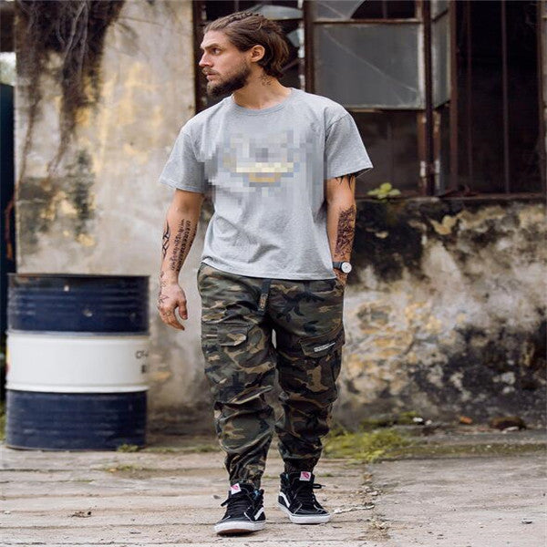 Men’s Camo Streetwear Pants – Slim Fit Jogger Harem Trousers for Casual Style LONDYN UPBRINGING